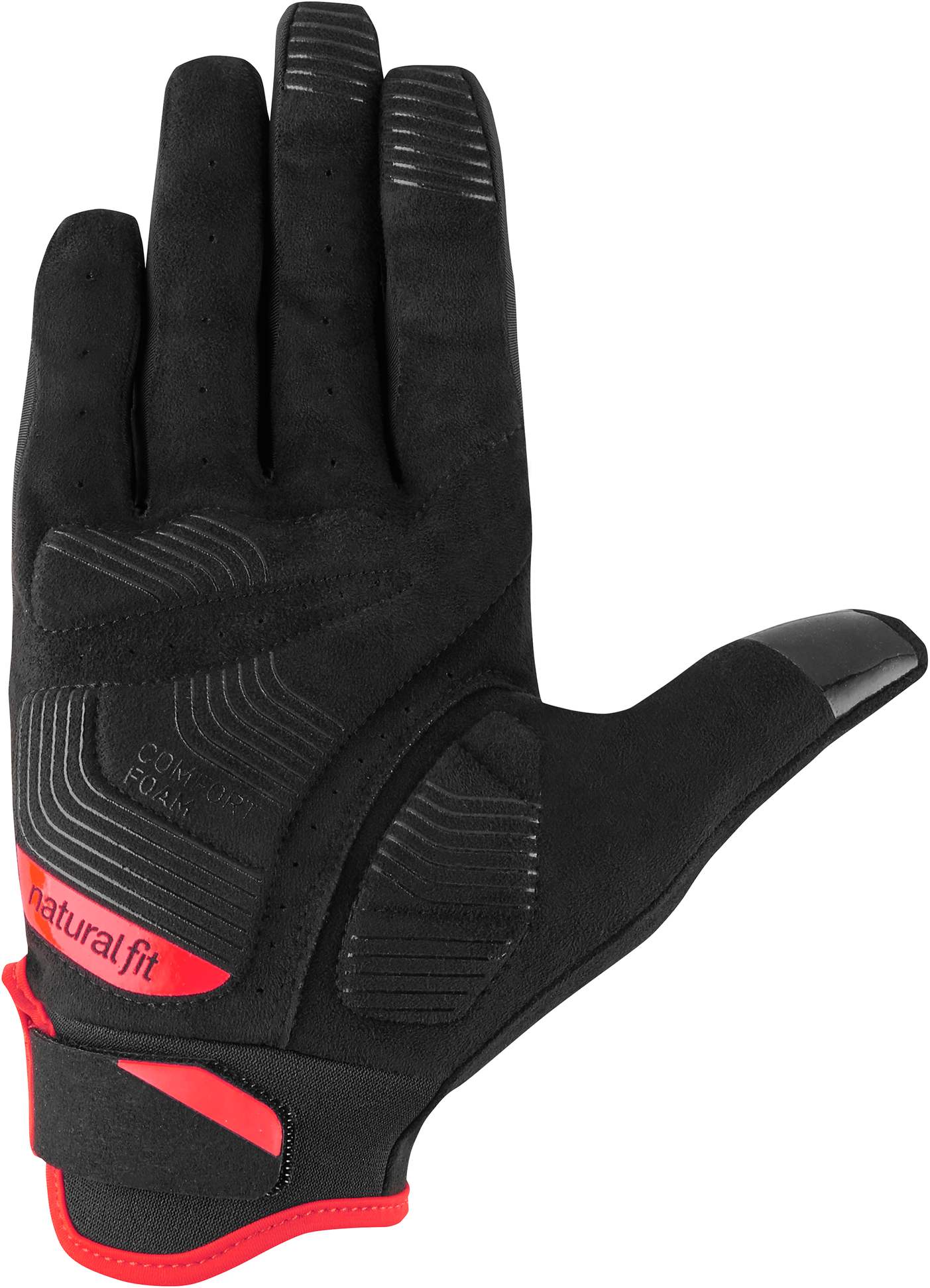 Guantes CUBE de dedos largos X Nf negro/rojo