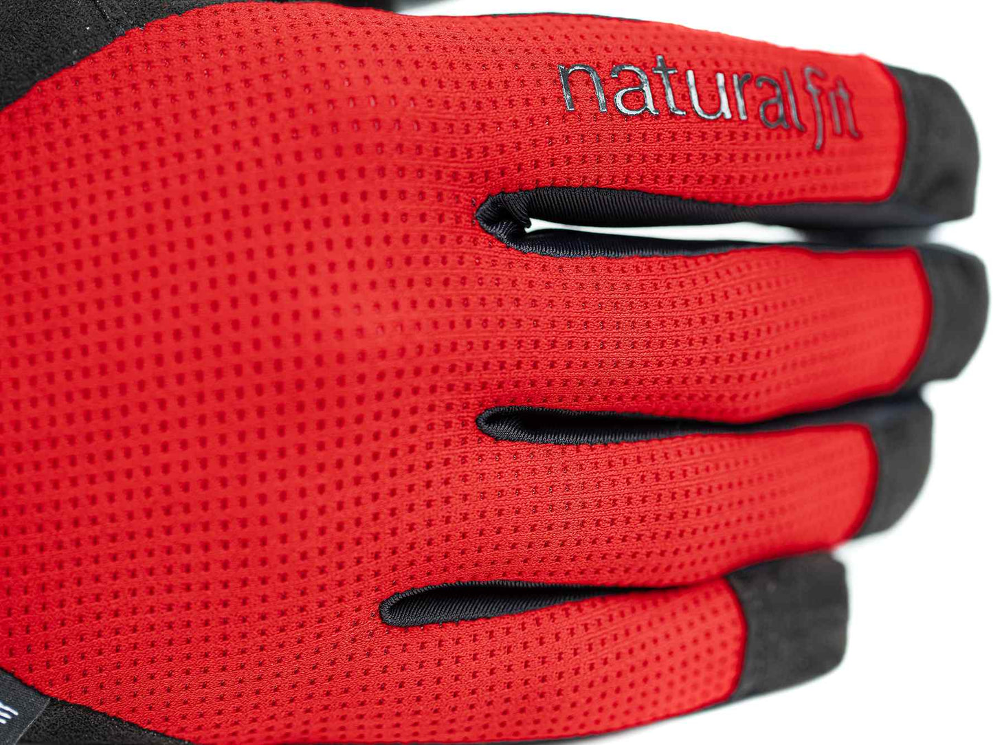 Guantes CUBE de dedos largos X Nf negro/rojo