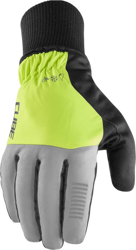 CUBE Handschuhe Winter Long Finger X Nf Grau/Gelb