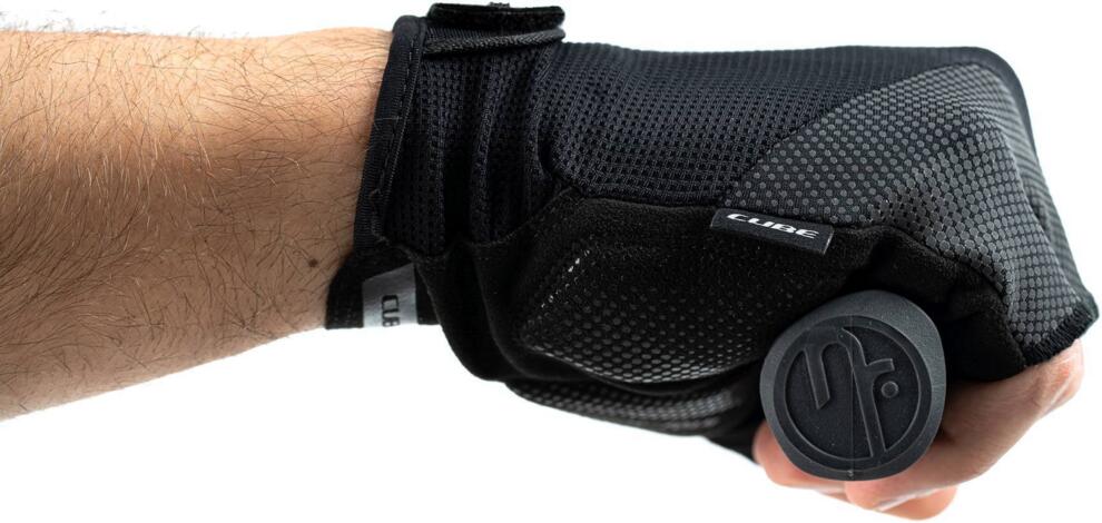 CUBE Handschuhe Comfort Kurzfinger Schwarz/Grau