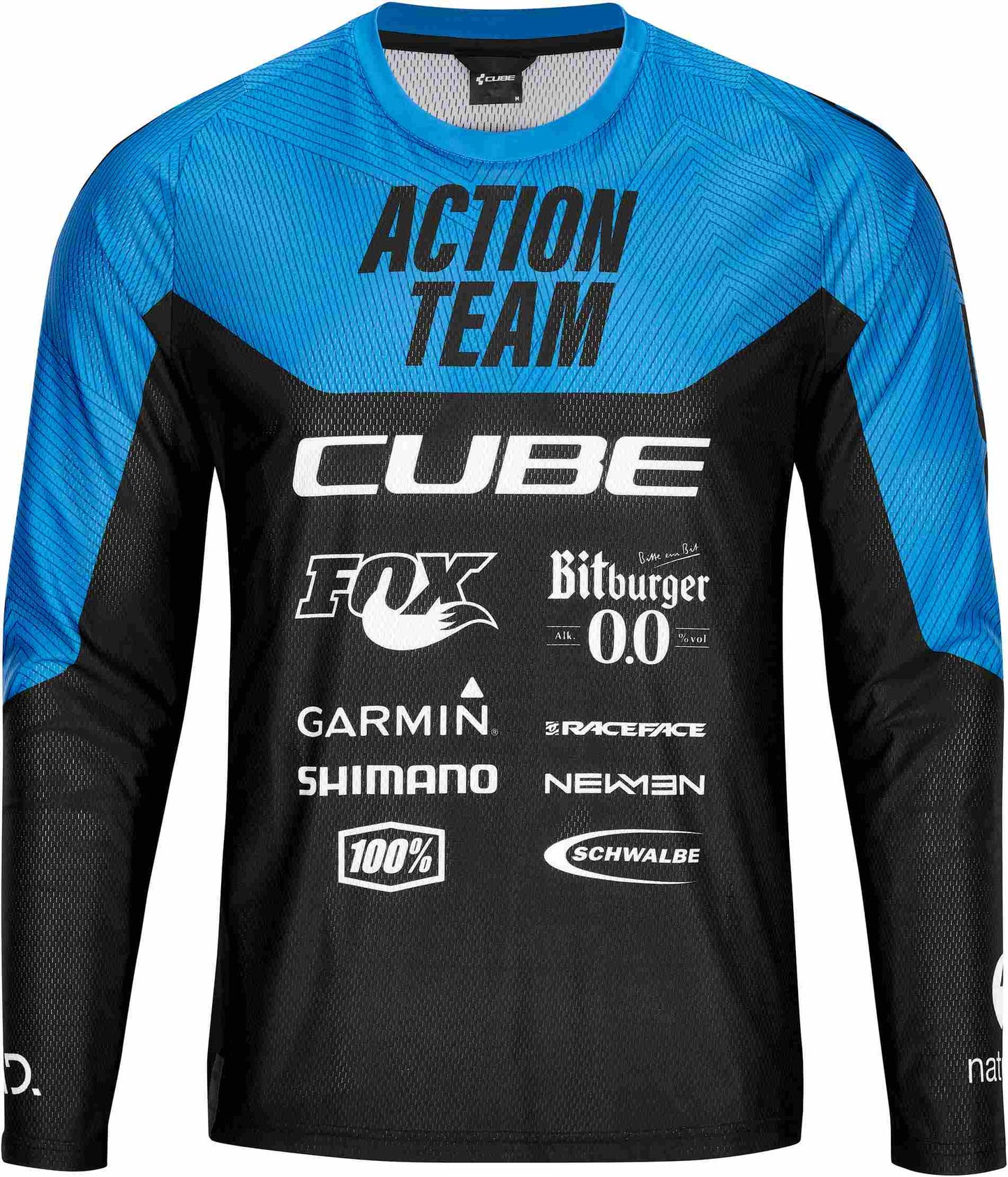 CUBE Edge Rundhalstrikot L/SX Action Team