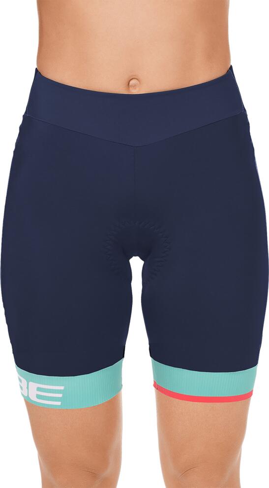 Pantalones cortos de ciclismo CUBE Teamline Ws azul/menta
