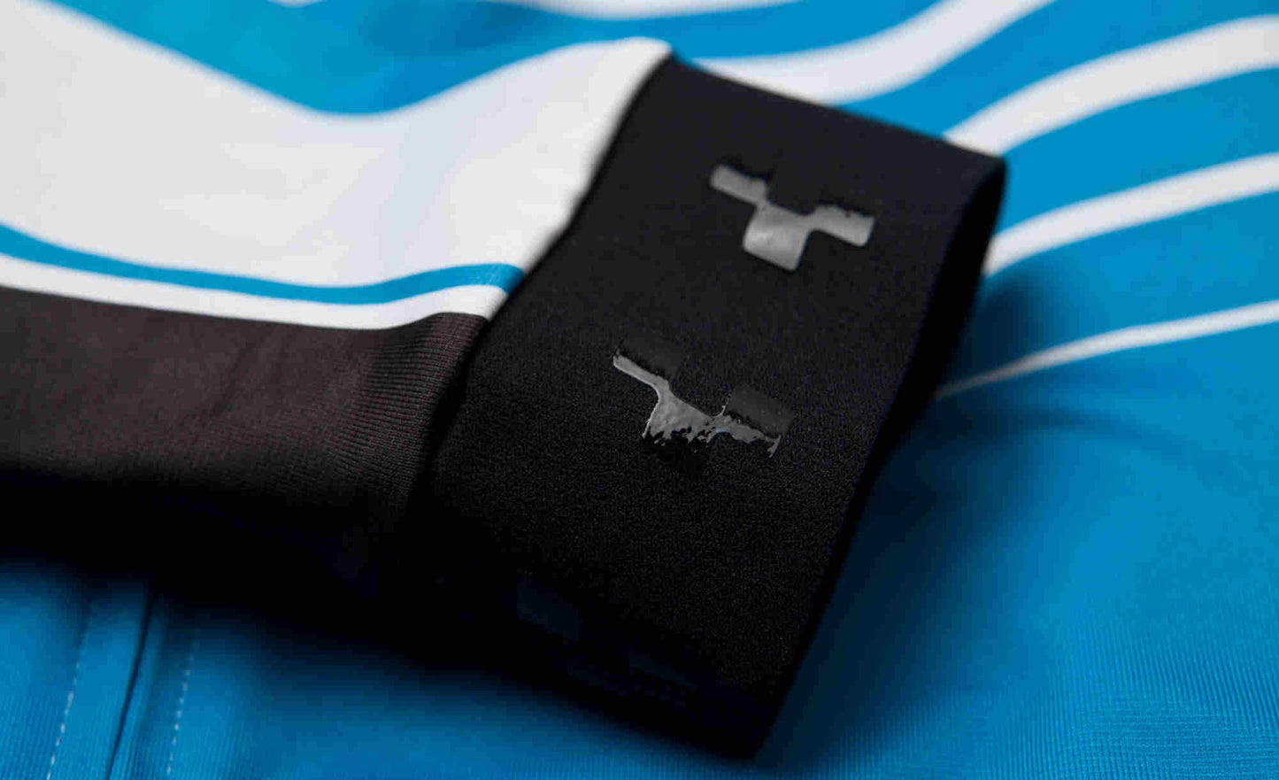 CUBE Teamline Trikot L/S Weiß/Blau/Rot