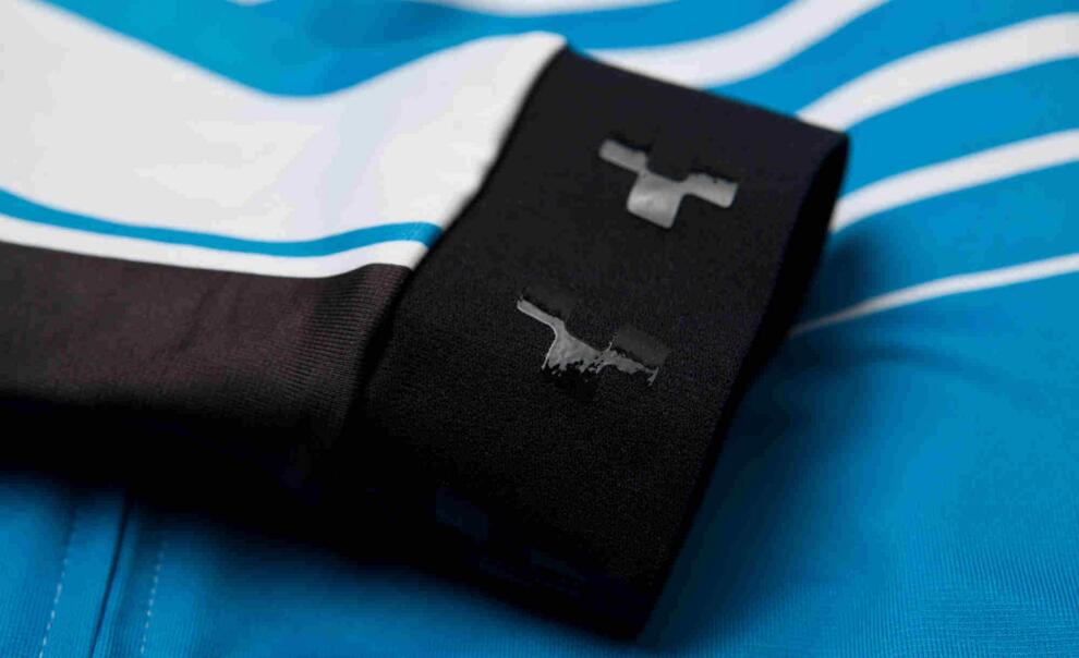 CUBE Teamline Trikot L/S Weiß/Blau/Rot