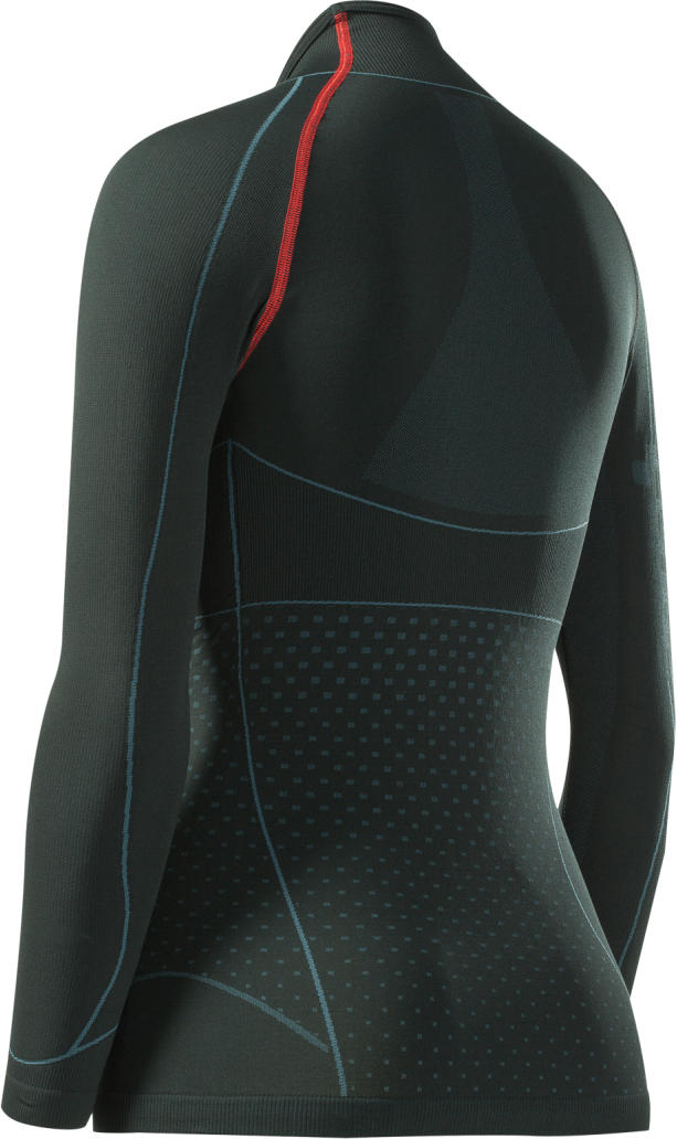 CUBE Wls Baselayer Cold L/S Blackline Schwarz/Grau/Rot