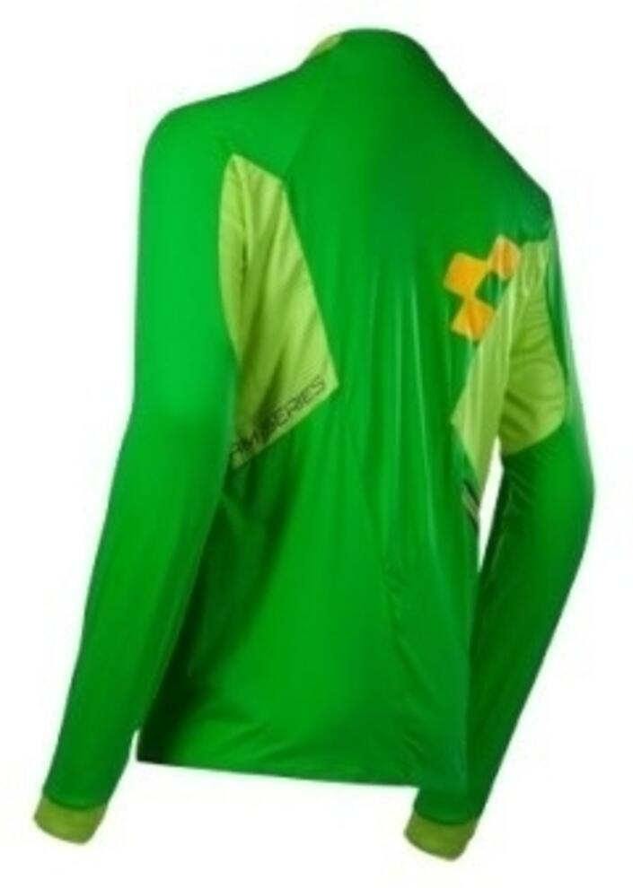 CUBE Am Roundneck Trikot L/S Grün/Lime