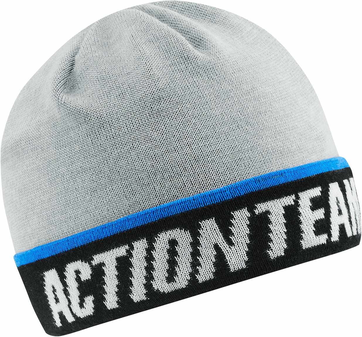 CUBE Beanie Edge X Actionteam Grau/Blau Einheitsgröße