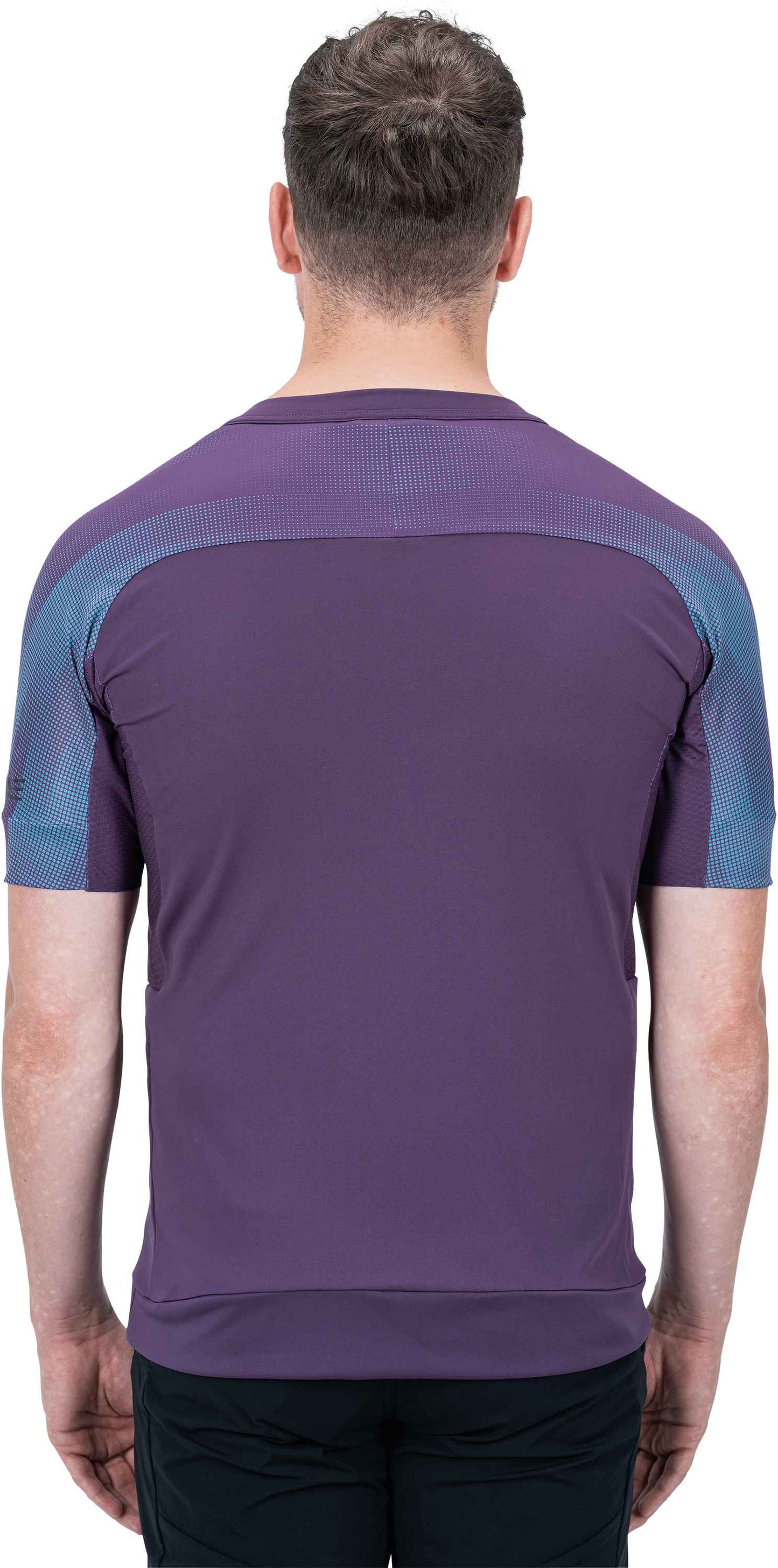Jersey de cuello redondo CUBE ATX de manga corta color ciruela