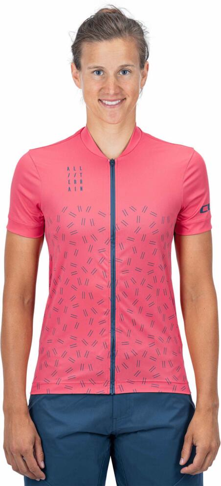 CUBE Atx Ws Trikot Full Zip S/S Koralle