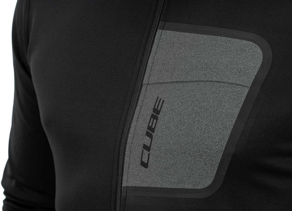 CUBE Atx Trikot Full Zip L/S Schwarz