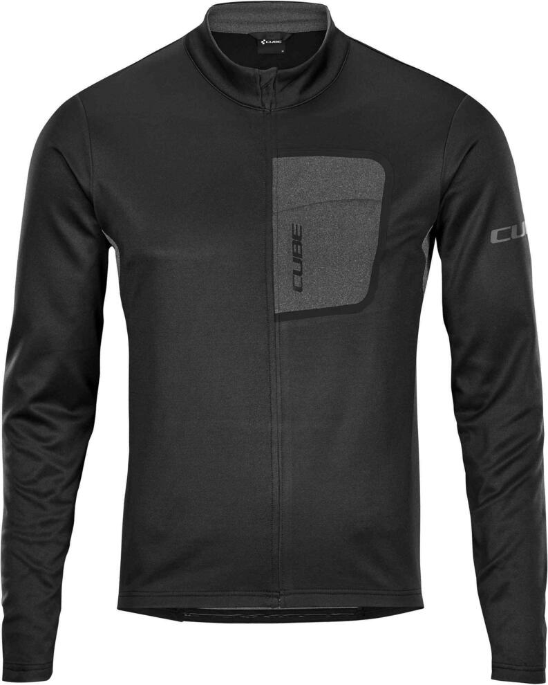 CUBE Atx Trikot Full Zip L/S Schwarz