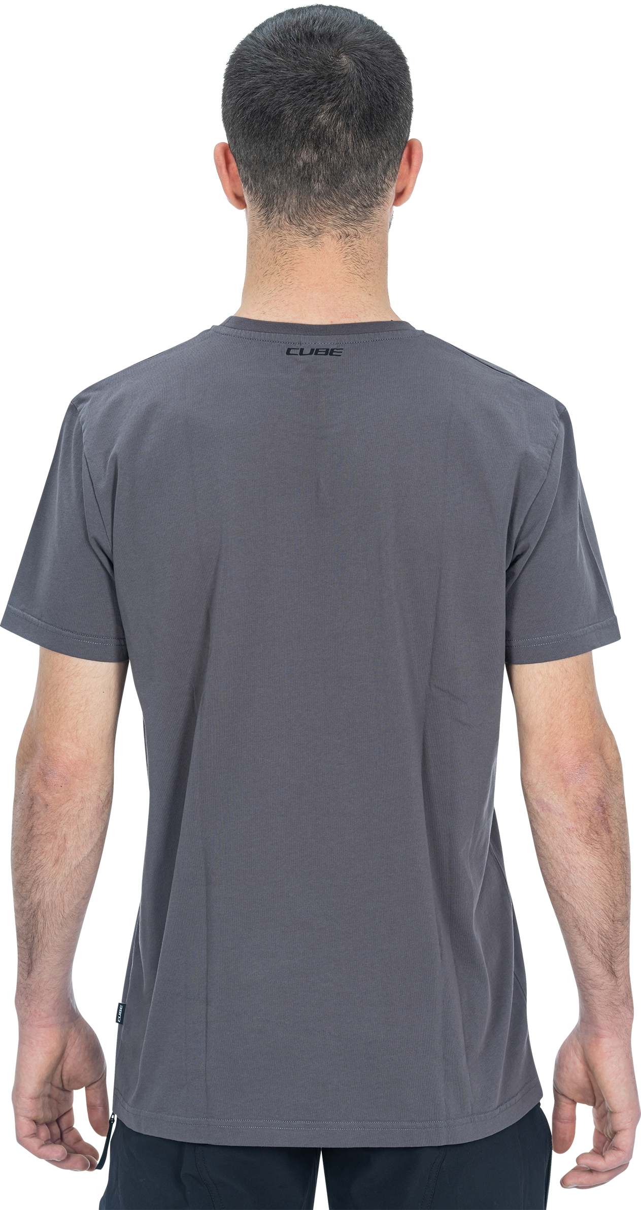 CUBE Organic T-Shirt Actionteam Gty Fit Grau/Schwarz
