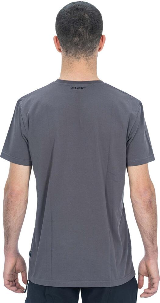 CUBE Organic T-Shirt Actionteam Gty Fit Grau/Schwarz