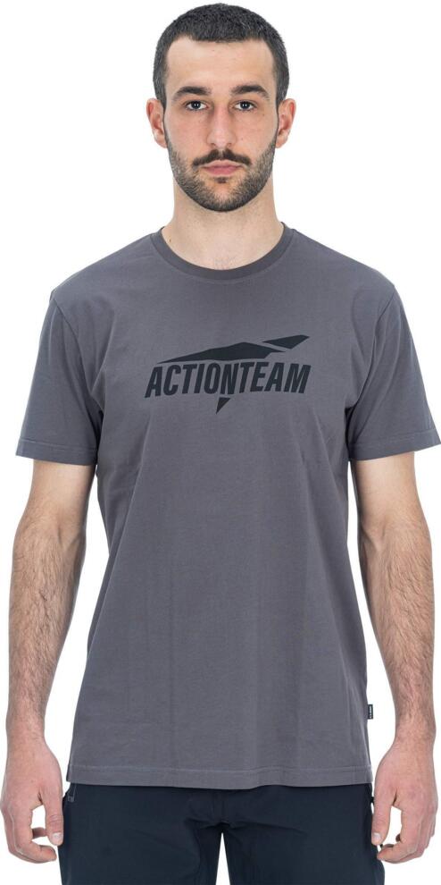 CUBE Organic T-Shirt Actionteam Gty Fit Grau/Schwarz