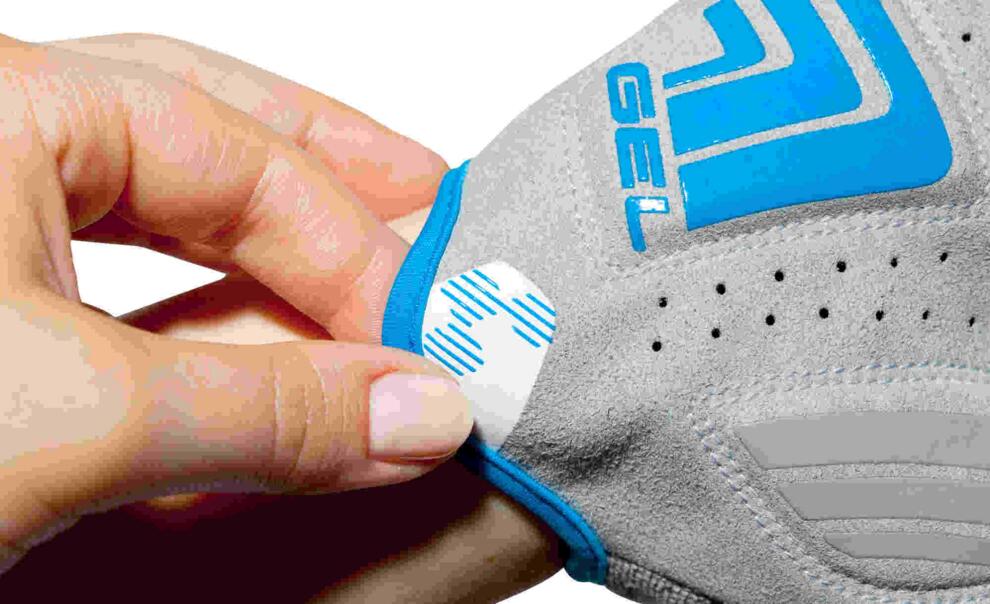 CUBE Natural Fit Wls Handschuhe Kurzfinger Weiß/Grau/Blau