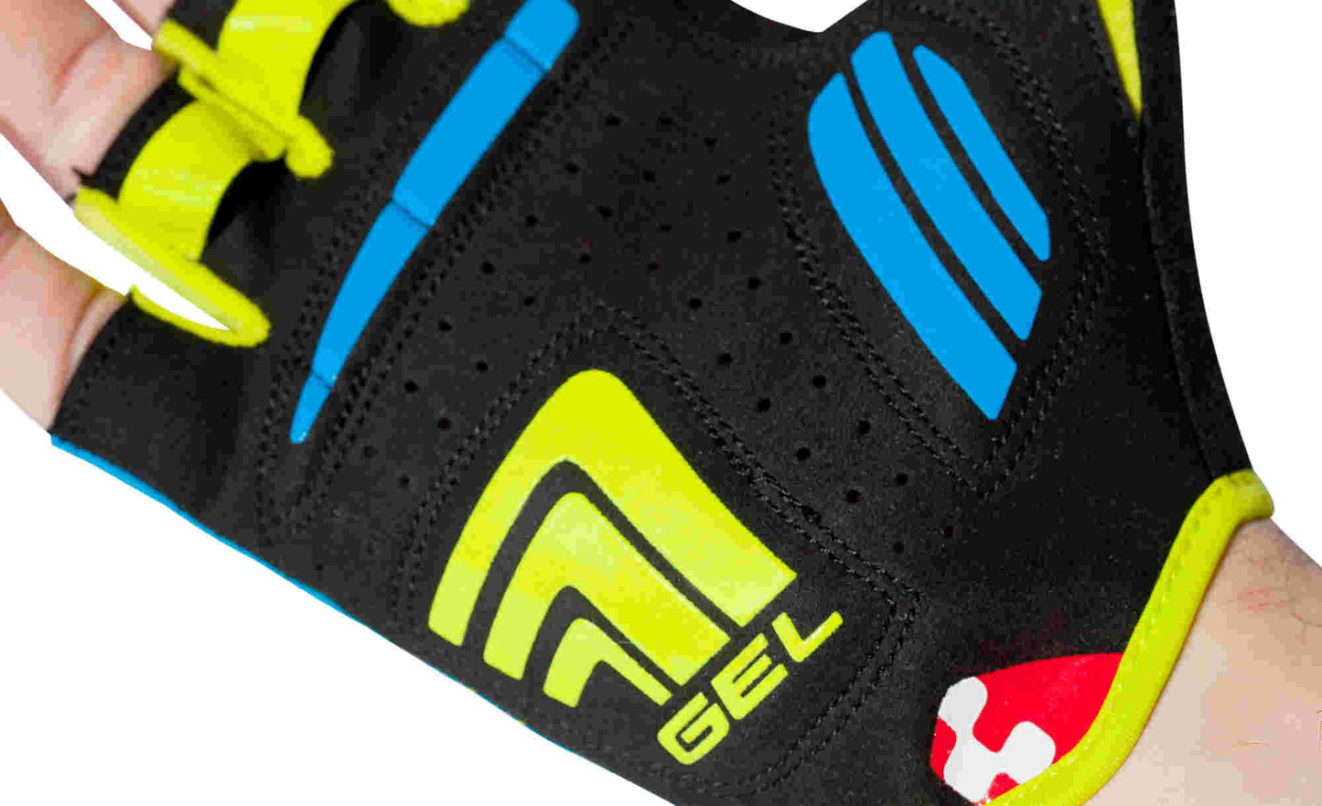 CUBE Handschuhe Natural Fit Ltd Shortfinger Blau/Lime/Schwarz