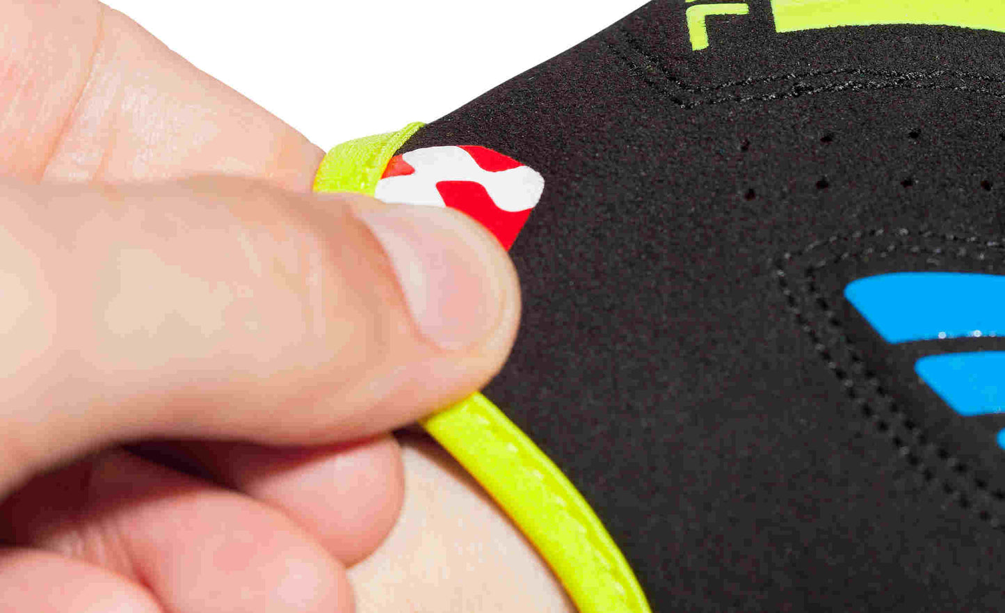 CUBE Handschuhe Natural Fit Ltd Shortfinger Blau/Lime/Schwarz