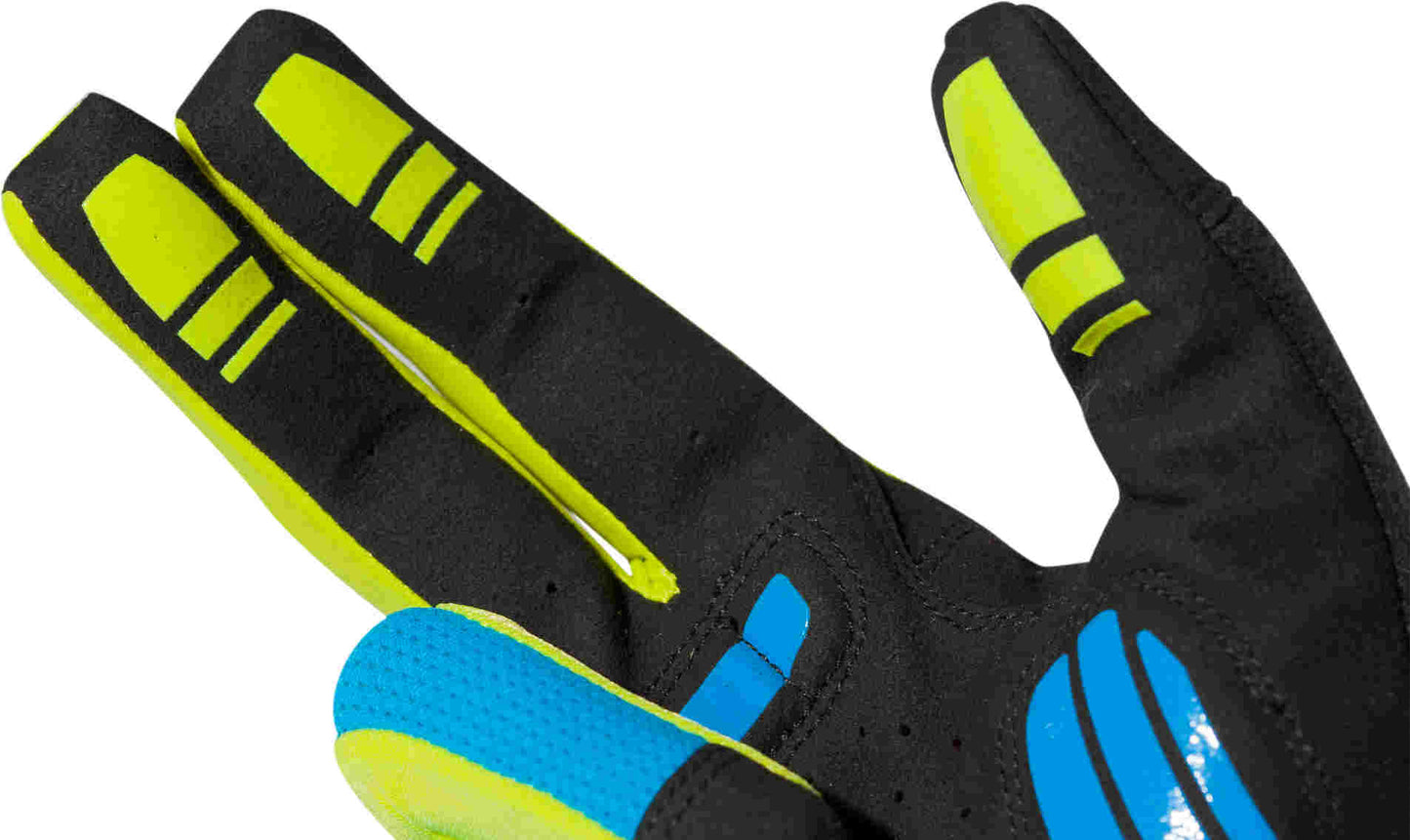 CUBE Handschuhe Natural Fit Ltd Longfinger Blau/Lime/Schwarz