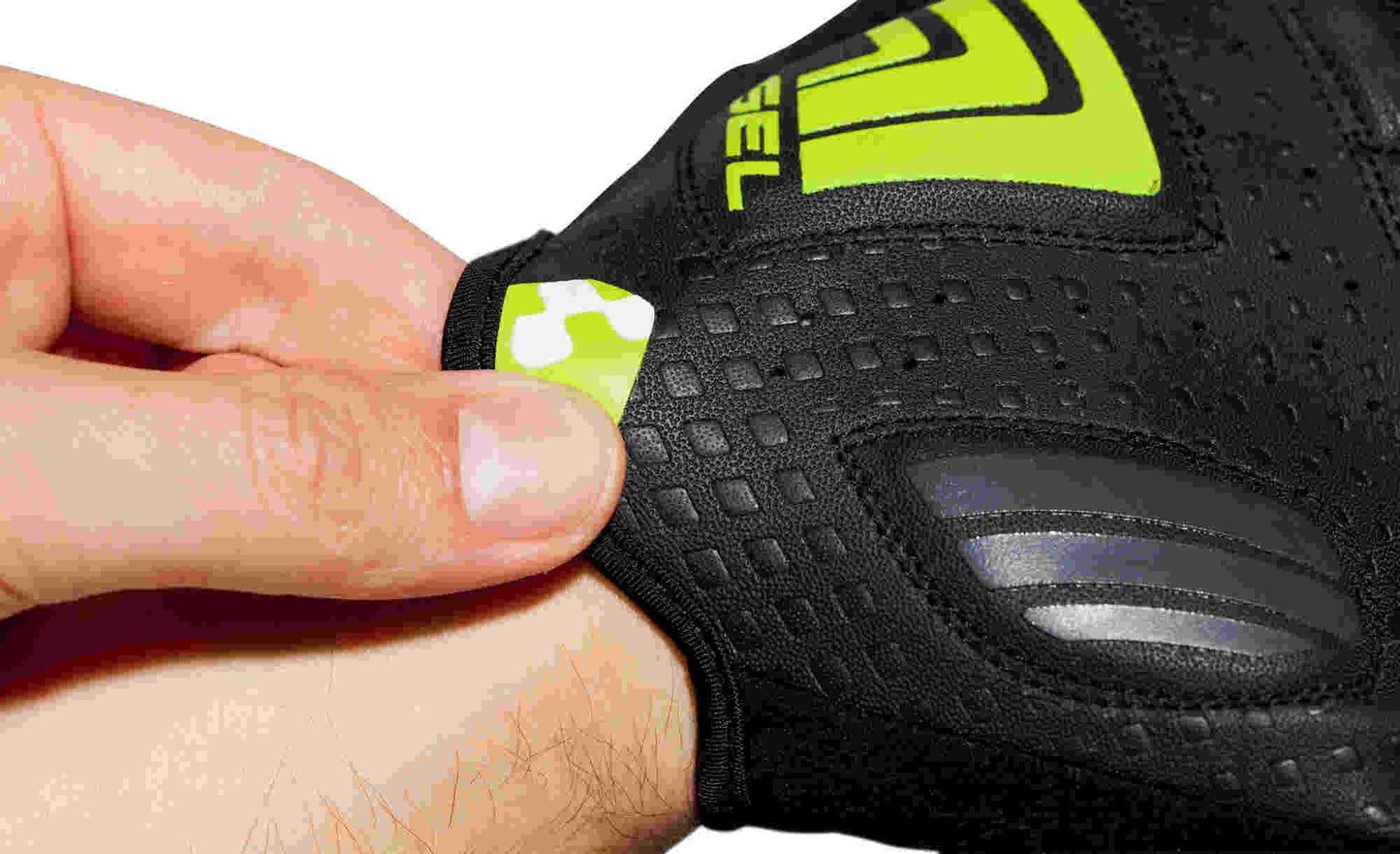 CUBE Natural Fit Handschuhe Touch Langfinger Lime/Schwarz