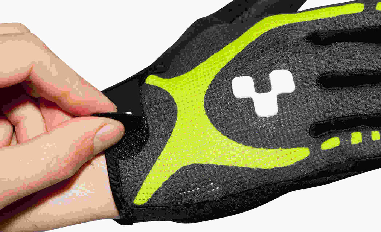 CUBE Natural Fit Handschuhe Touch Langfinger Lime/Schwarz