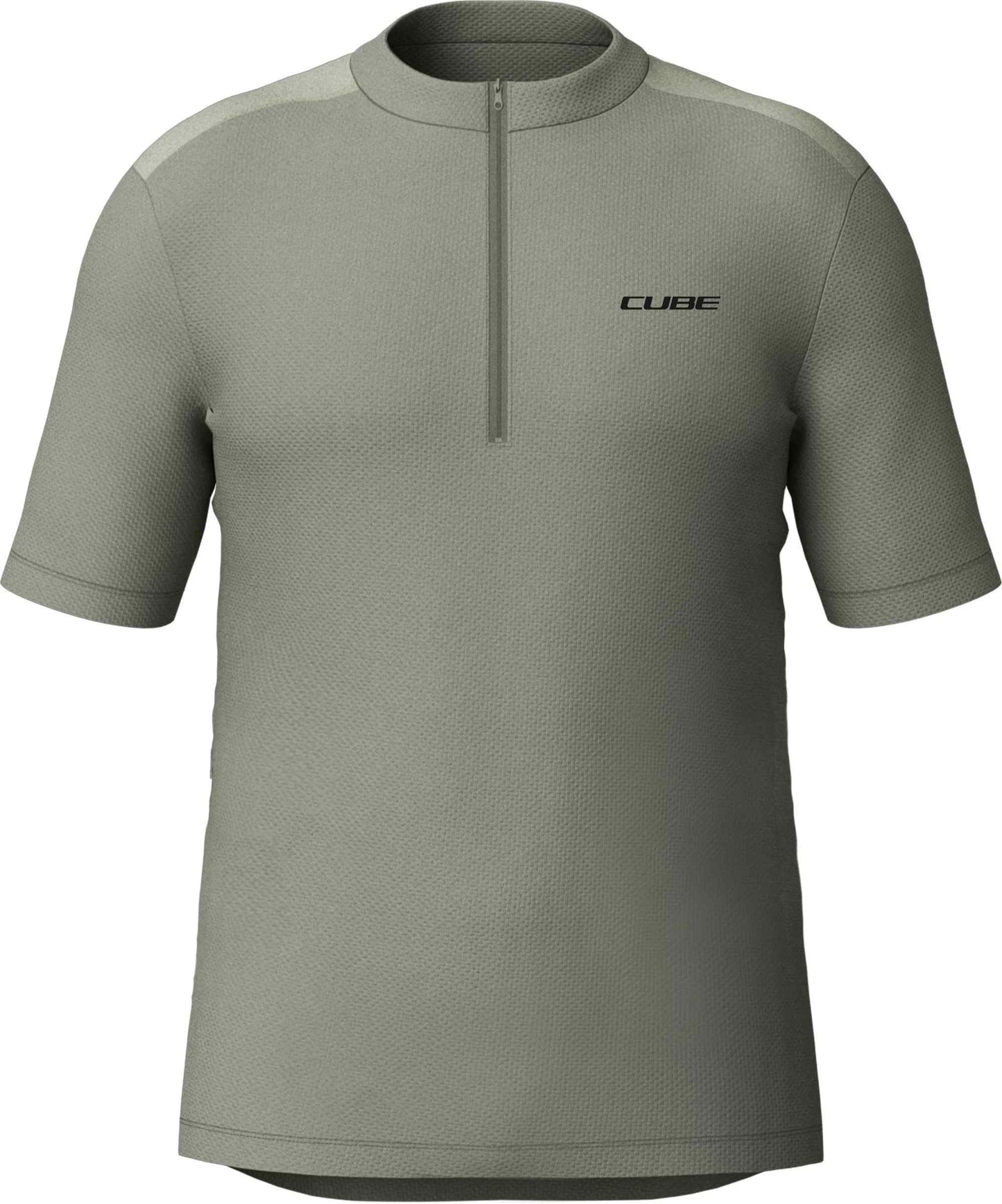 CUBE JERSEY HALF ZIP CMPT S/S GREEN S