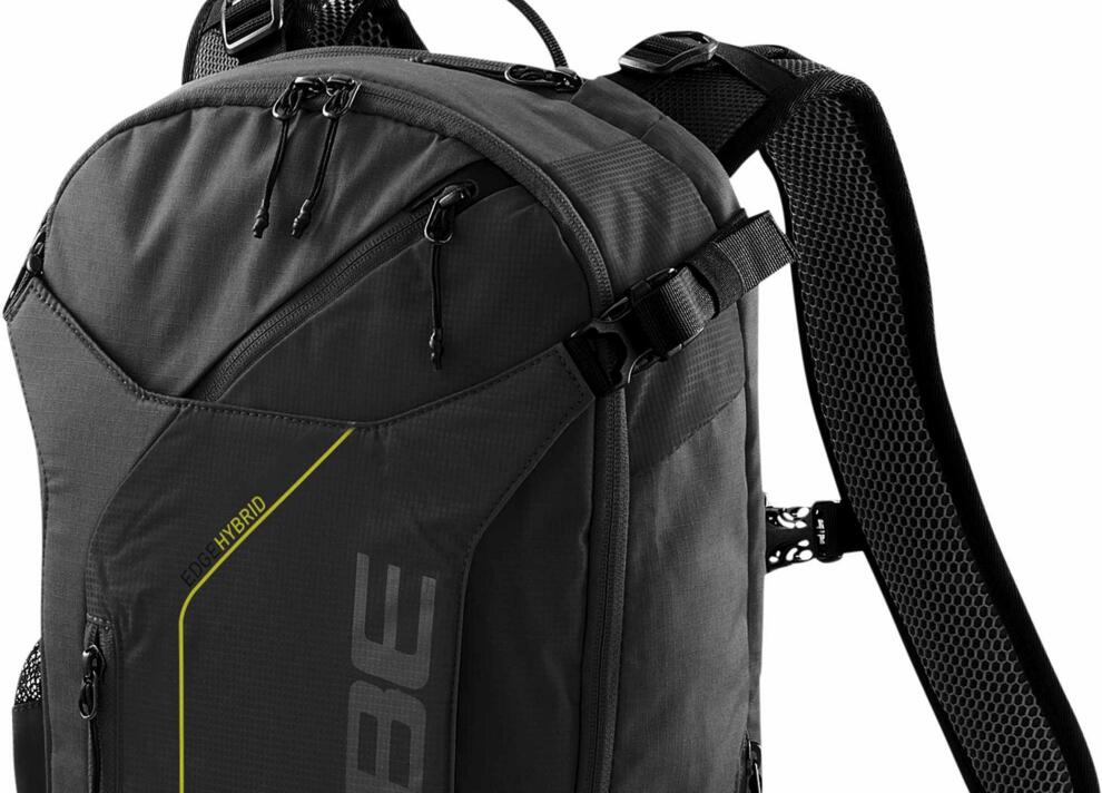 Mochila CUBE Edge Hybrid negra/lima