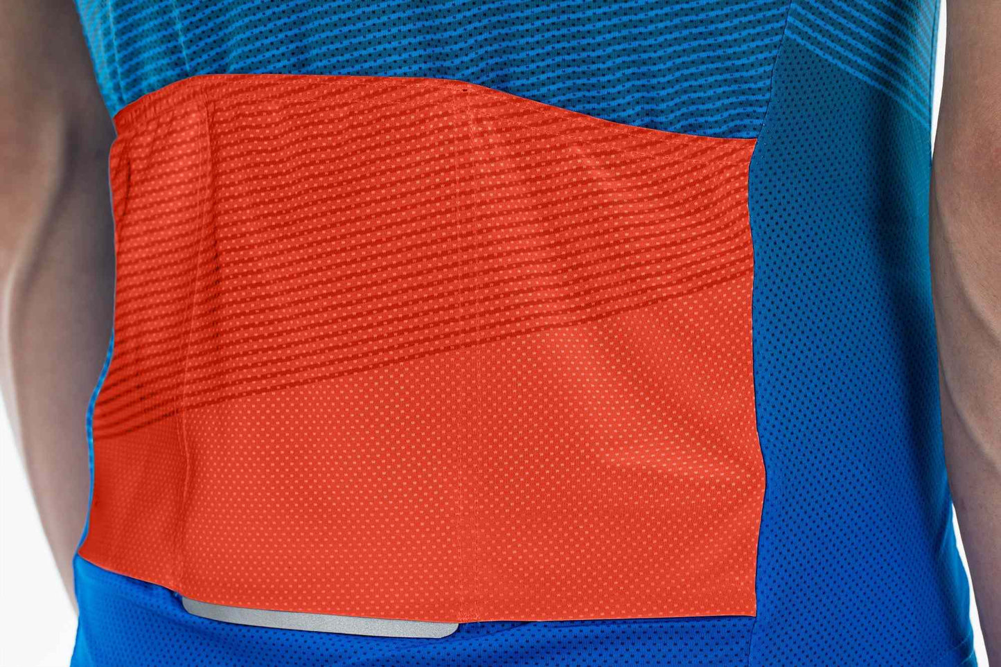 CUBE Teamline Trikot Cmpt S/S Blau/Rot/Grau