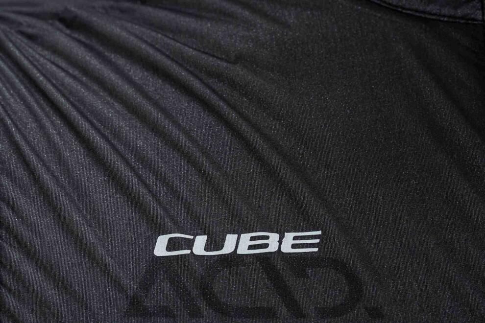 Chaqueta cortavientos negra Teamline de CUBE