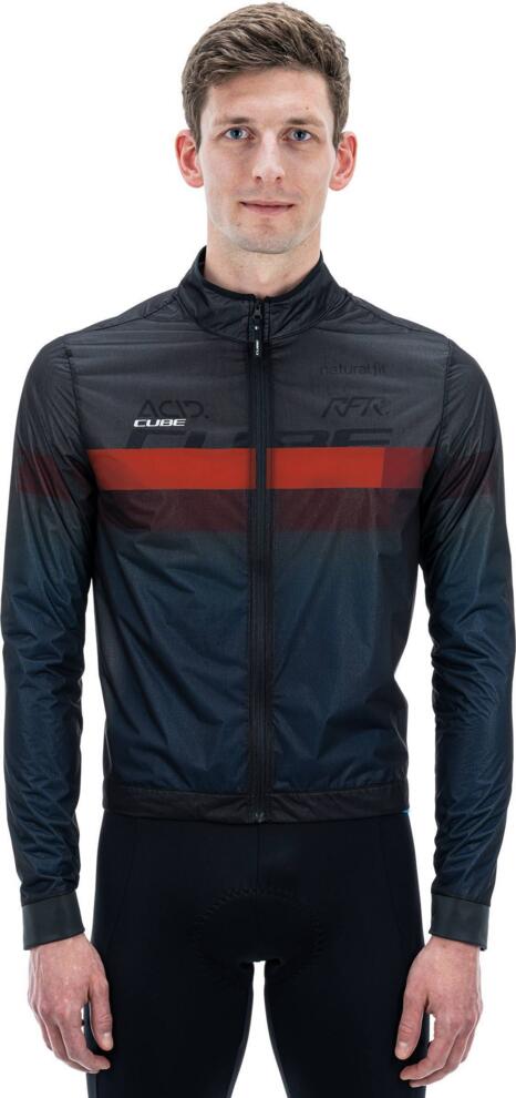 Chaqueta cortavientos negra Teamline de CUBE