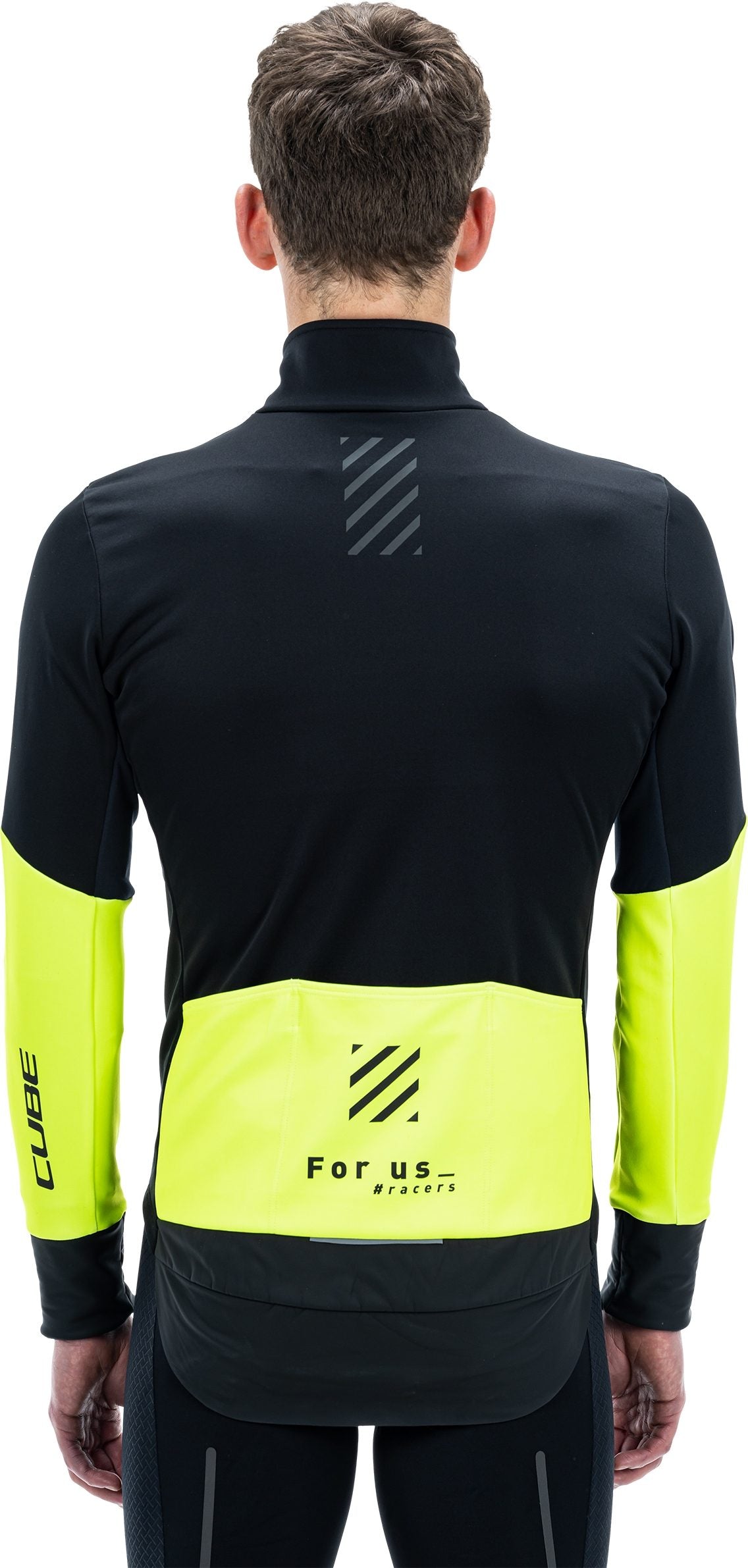 Chaqueta de seguridad Softshell CUBE Blackline negra/neón