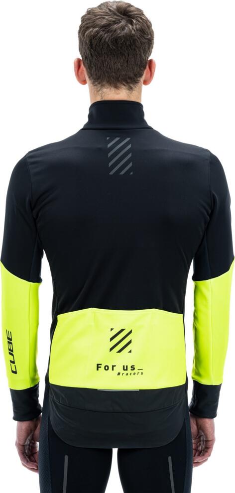 Chaqueta de seguridad Softshell CUBE Blackline negra/neón