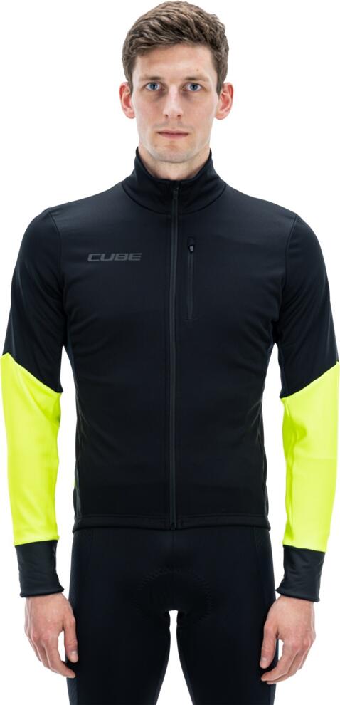 Chaqueta de seguridad Softshell CUBE Blackline negra/neón