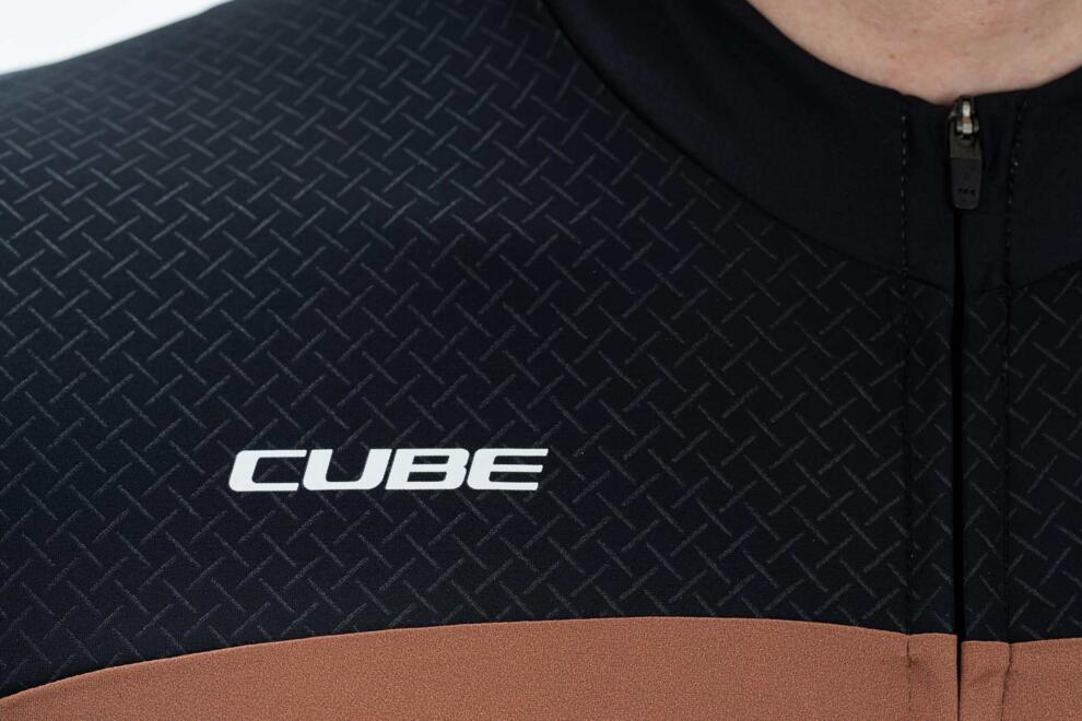 CUBE Blackline Trikot S/S Schwarz/Braun
