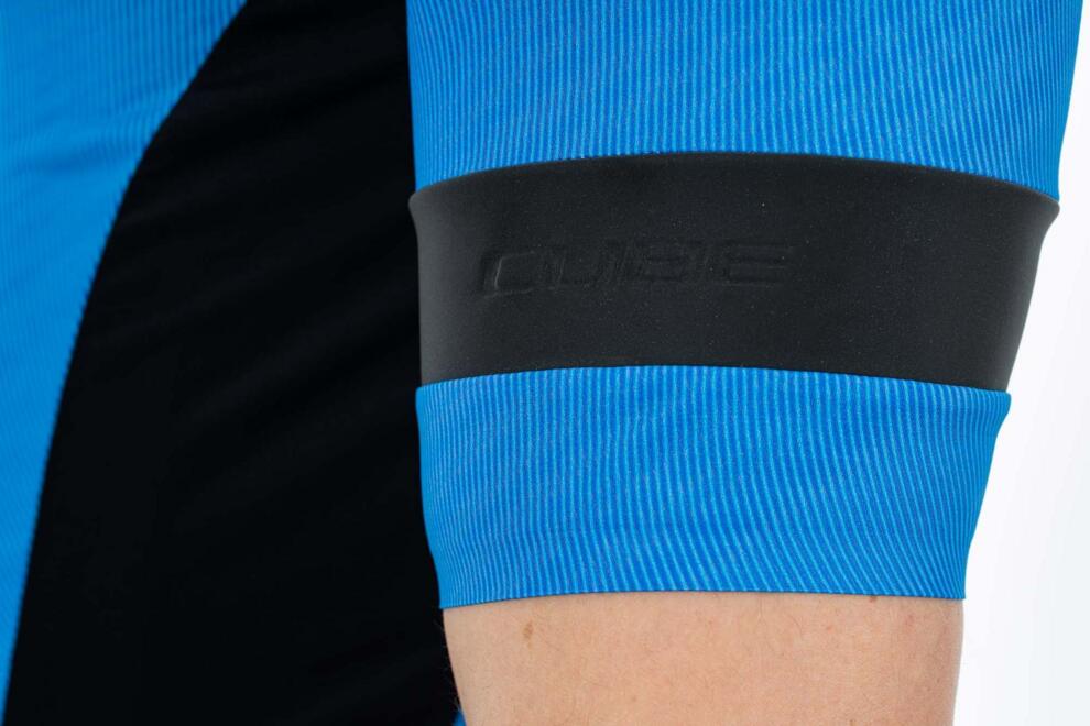 CUBE Blackline Trikot S/S Blaues Muster