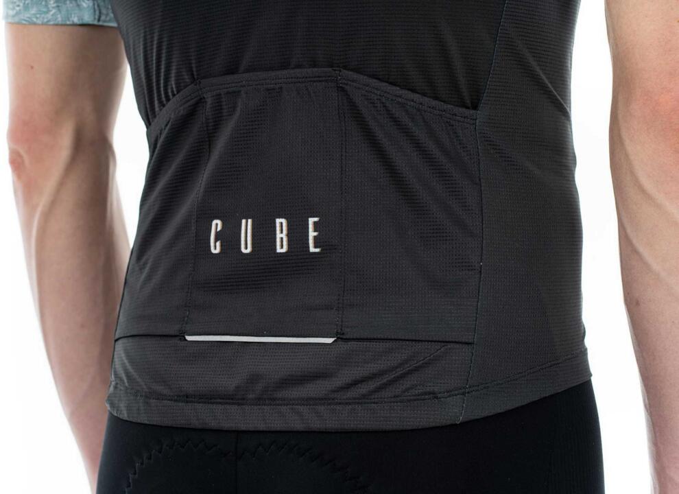 CUBE Blackline Jersey Cmpt S/S Grau/Blau