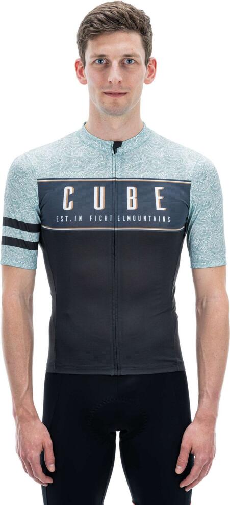 CUBE Blackline Jersey Cmpt S/S Grau/Blau