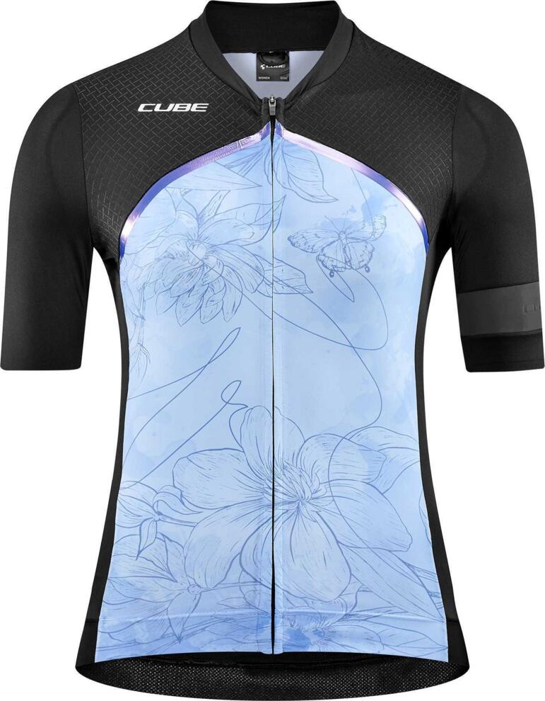Camiseta de manga corta CUBE Blackline Ws con estampado azul