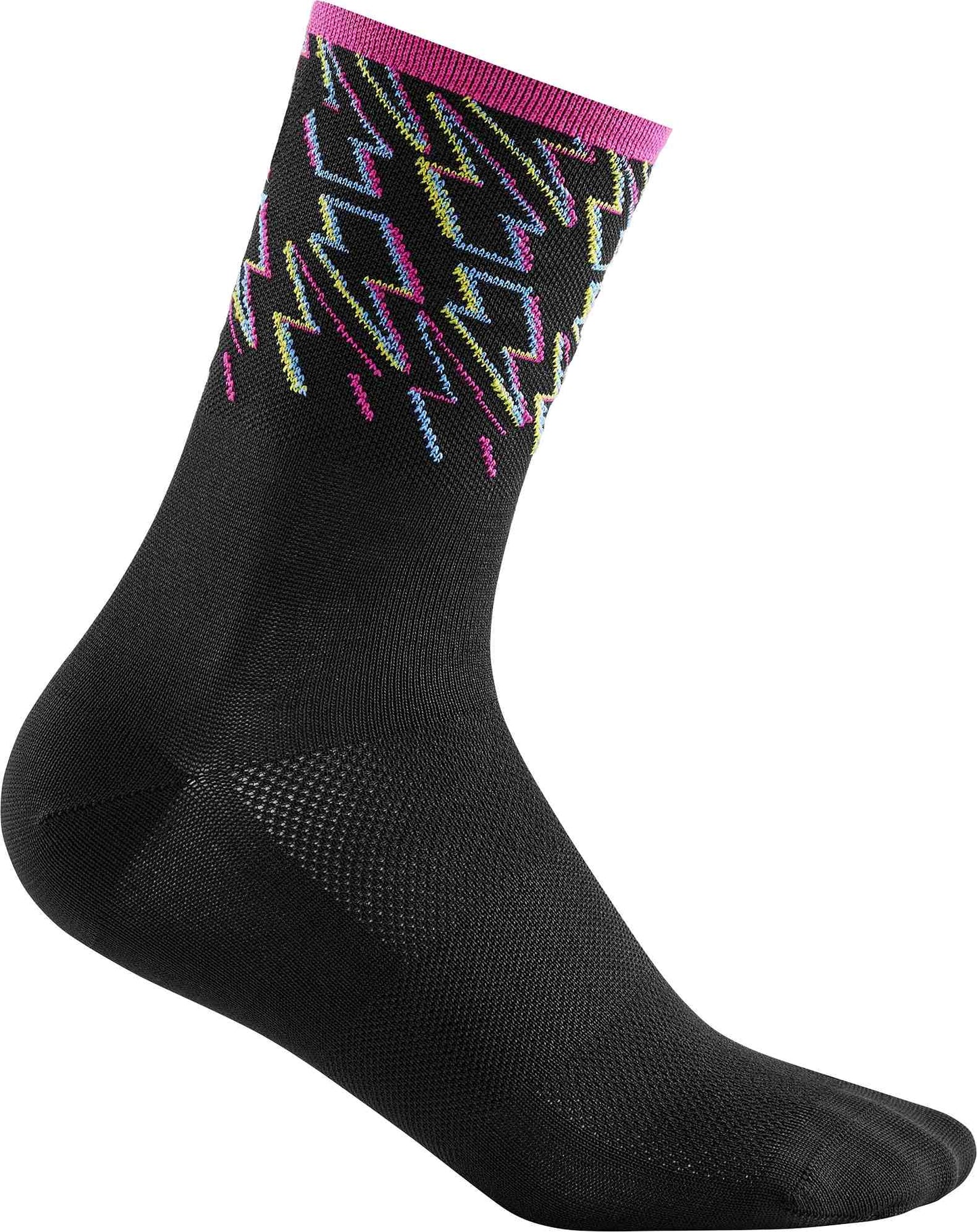 CUBE Socken High Cut Blackline Schwarz/Blau/Pink