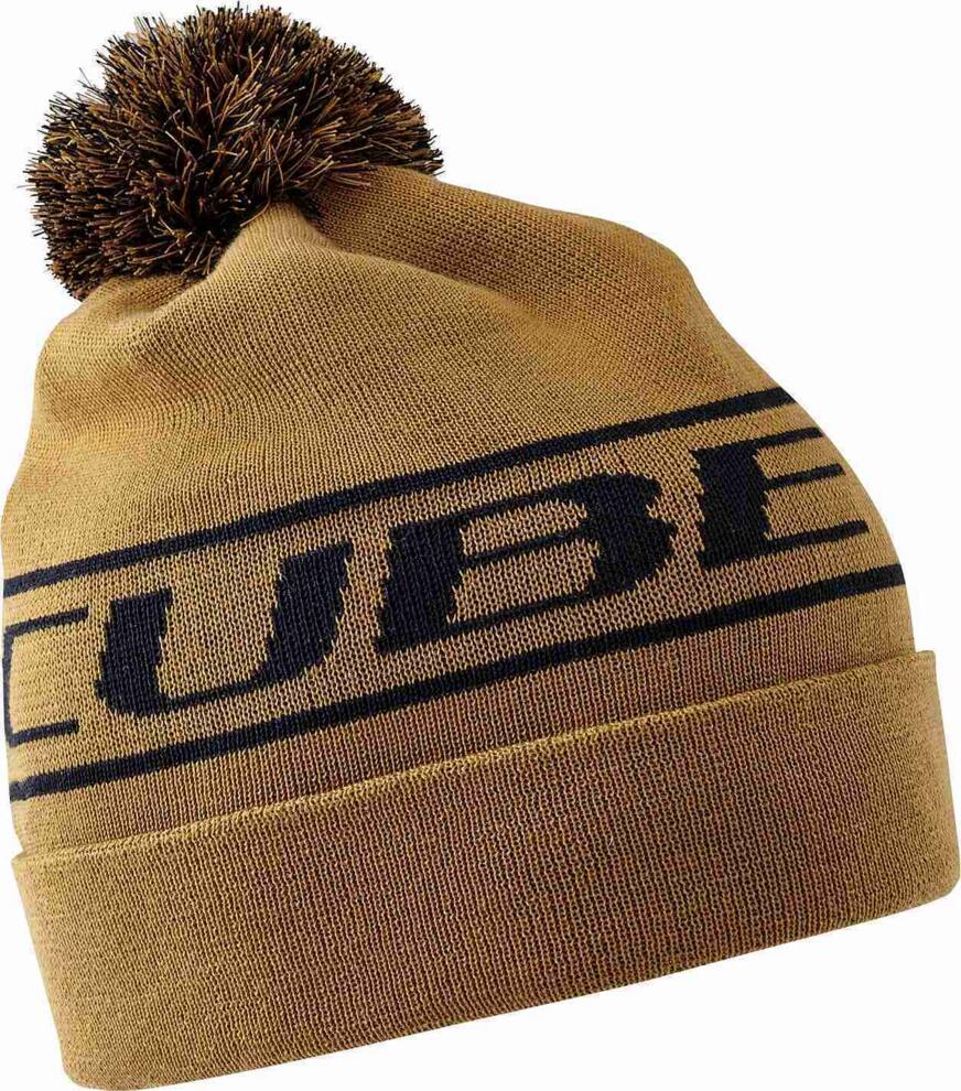 CUBE Beanie Bommel Braun