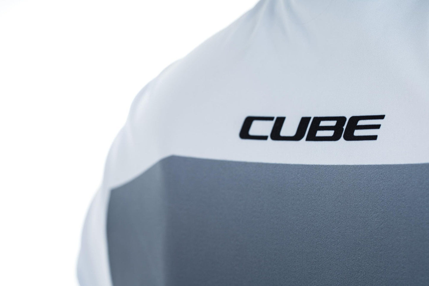 CUBE Atx Ws Jersey Full Zip S/S Schwarz/Weiß
