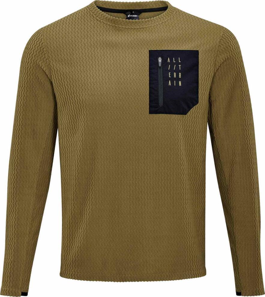 CUBE Atx Fleecetrikot L/S Braun