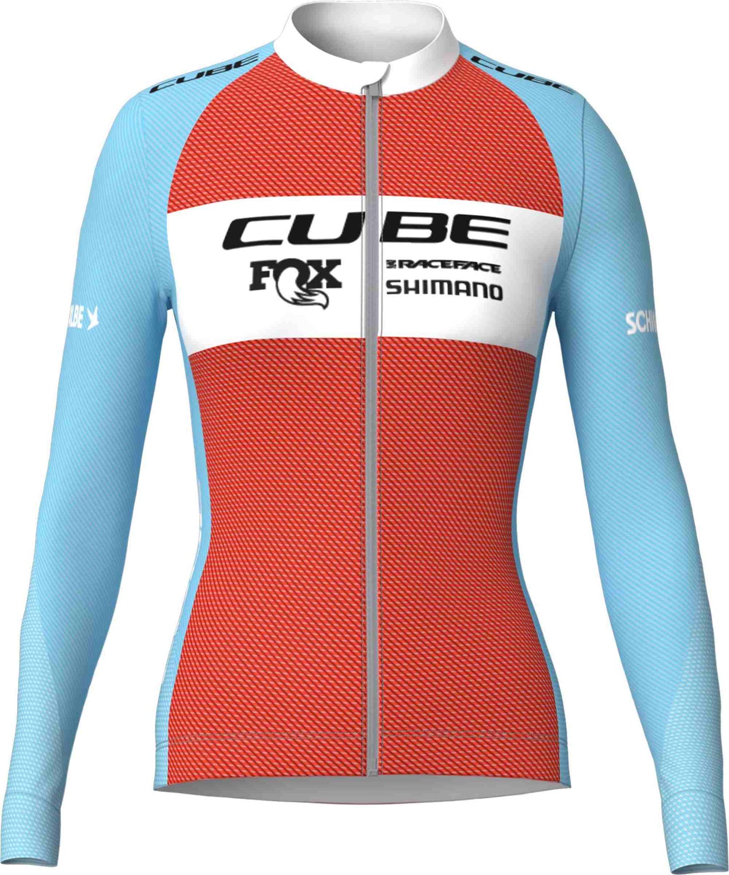 CUBE ROAD/XC WS JERSEY X FACTORY RACING L/S BLU/ORA M (38)