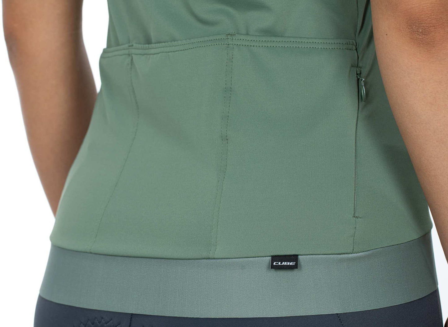CUBE Blackline Ws Jersey Fade S/S Grün/Violett