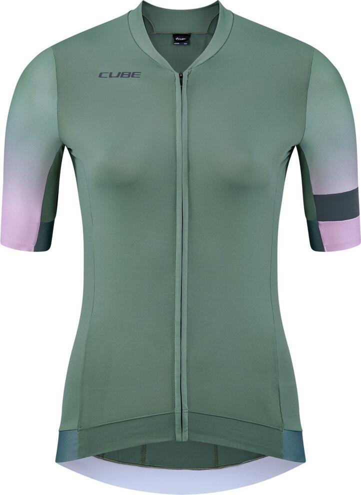 CUBE Blackline Ws Jersey Fade S/S Grün/Violett