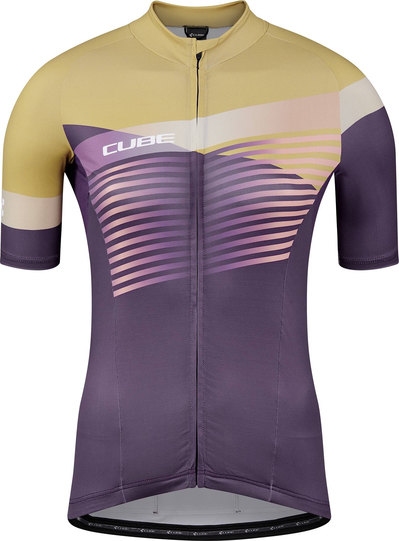 CUBE Teamline Ws Jersey S/S Violett/Sand