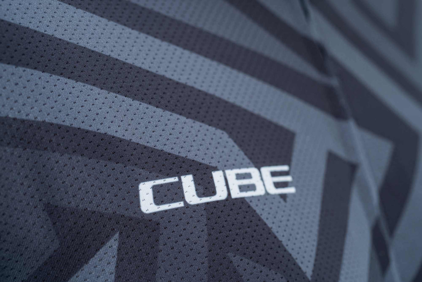 CUBE Atx Jersey Full Zip Cmpt S/S Schwarz/Grau
