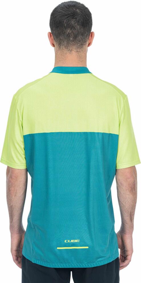 CUBE Atx Jersey Half Zip Cmpt S/S Grün/Limette