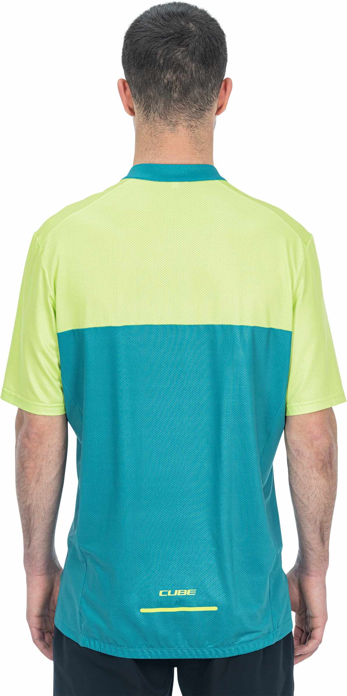 CUBE Atx Jersey Half Zip Cmpt S/S Grün/Limette