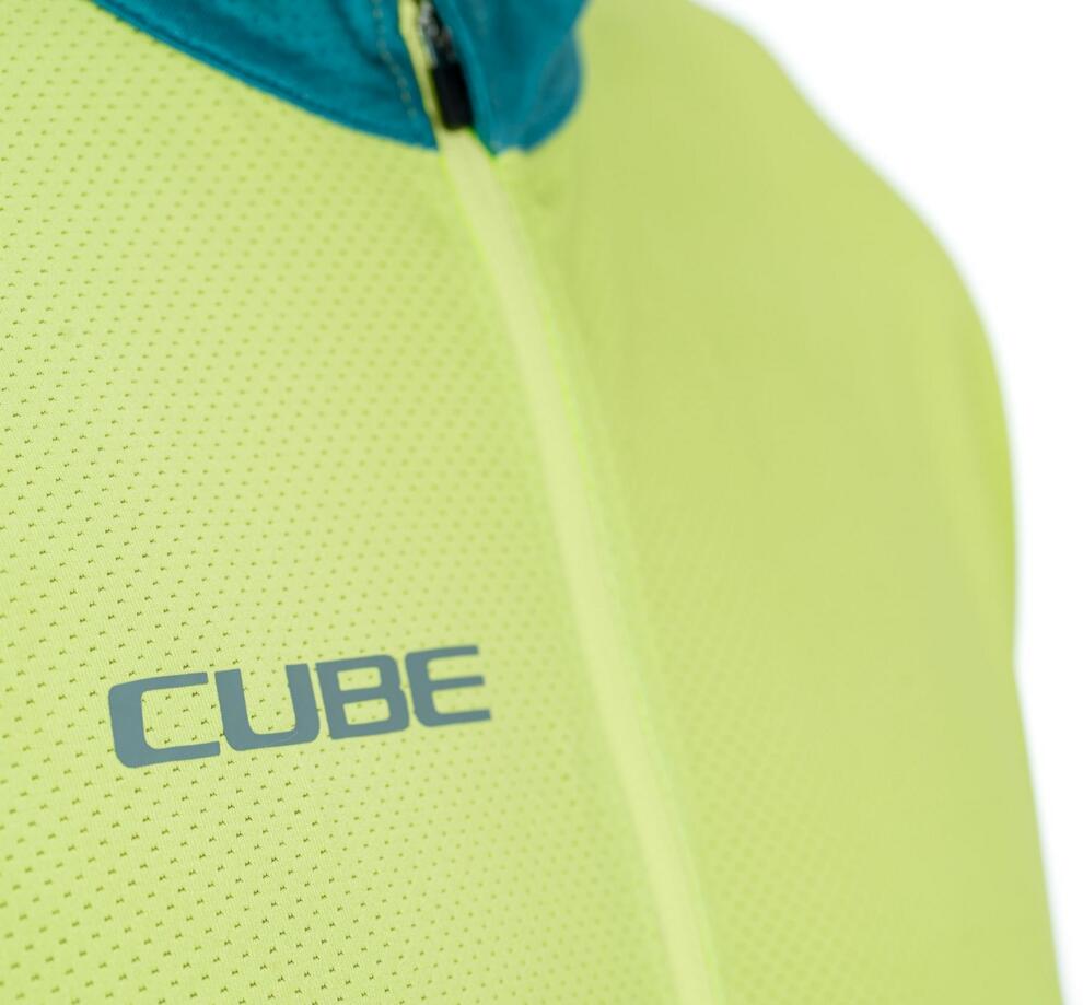 CUBE Atx Jersey Half Zip Cmpt S/S Grün/Limette