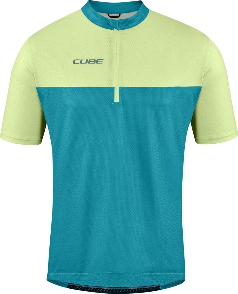 CUBE Atx Jersey Half Zip Cmpt S/S Grün/Limette